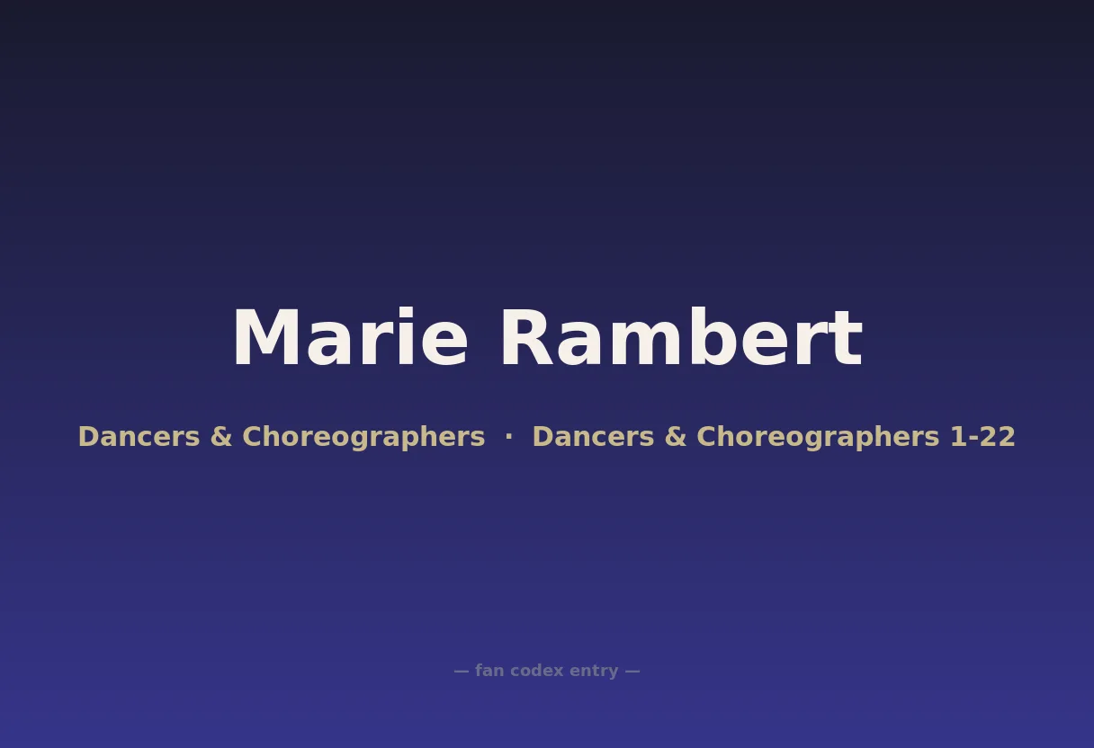 Marie Rambert