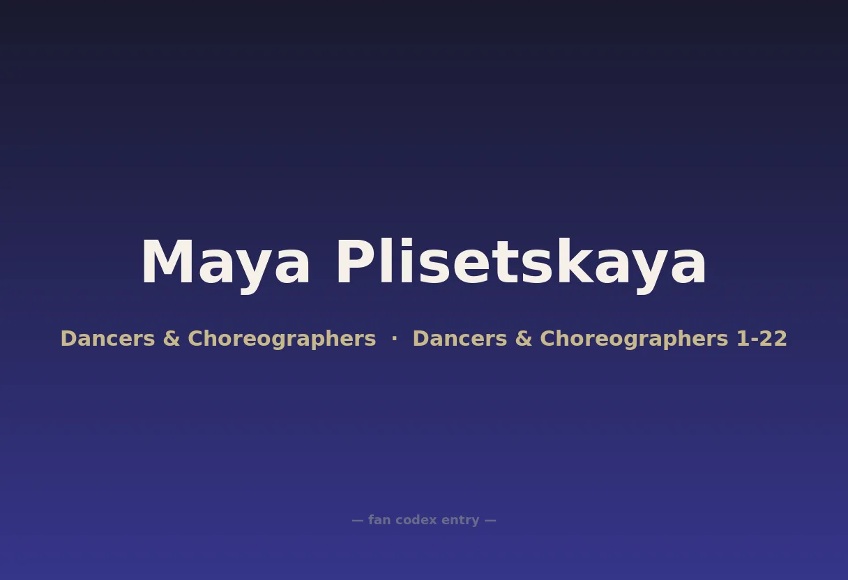 Maya Plisetskaya
