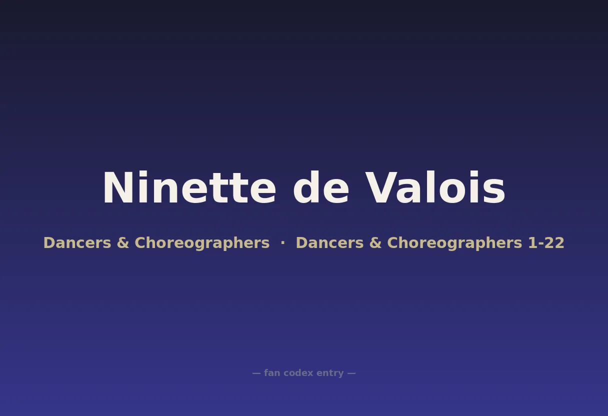 Ninette de Valois